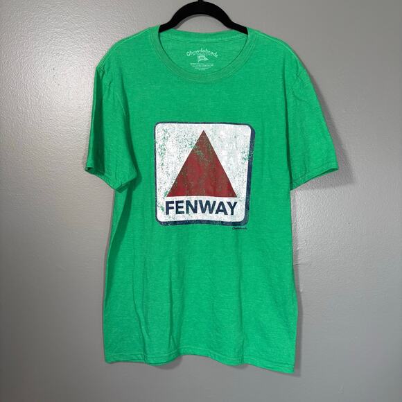 Chowdaheadz Men's Green Fenway Sign Graphic Tee - Size Medium - Boston T-Shirt - Picture 1 of 6